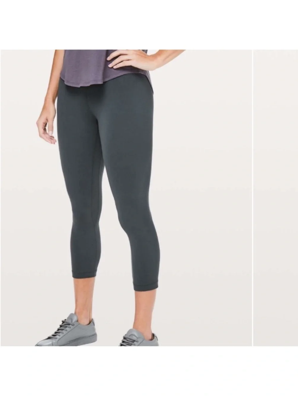 lululemon athletica Navy High-Rise Cropped Leggings